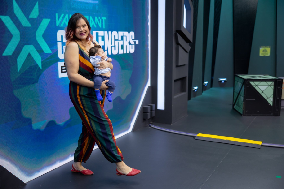 Babi com o filho Matteo