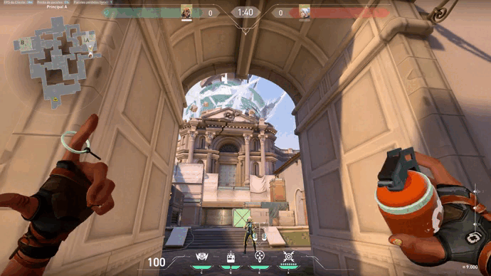 Habilidade Cartuchos de Tinta (E) da Raze no VALORANT