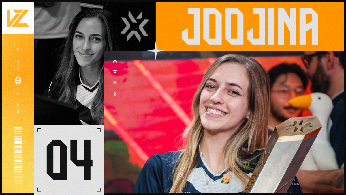joojina top 4 do Brasil no VALORANT em 2023
