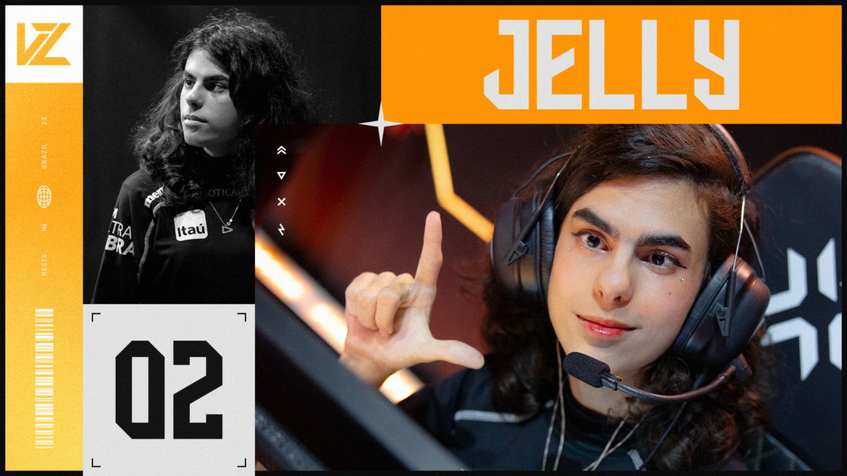 Jelly é top 2 do VALORANT no Brasil em 2023