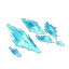 Cyan Crystal Shards