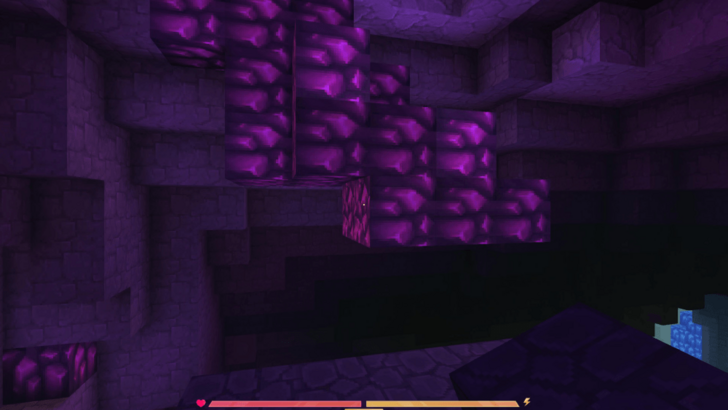 Purple Crystal Shards no Hytale