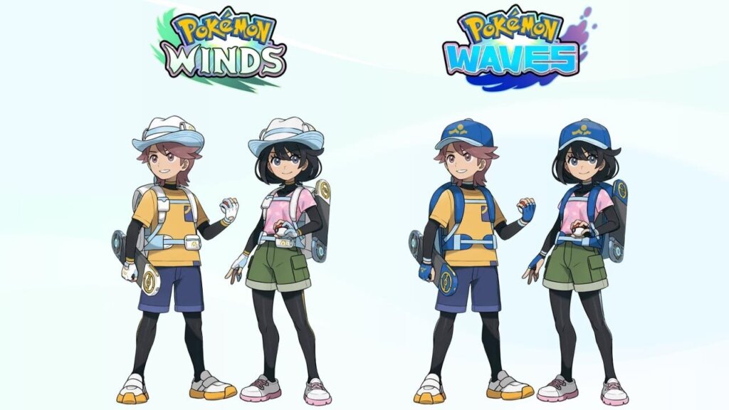 Pokémon Ventos Ondas personagens