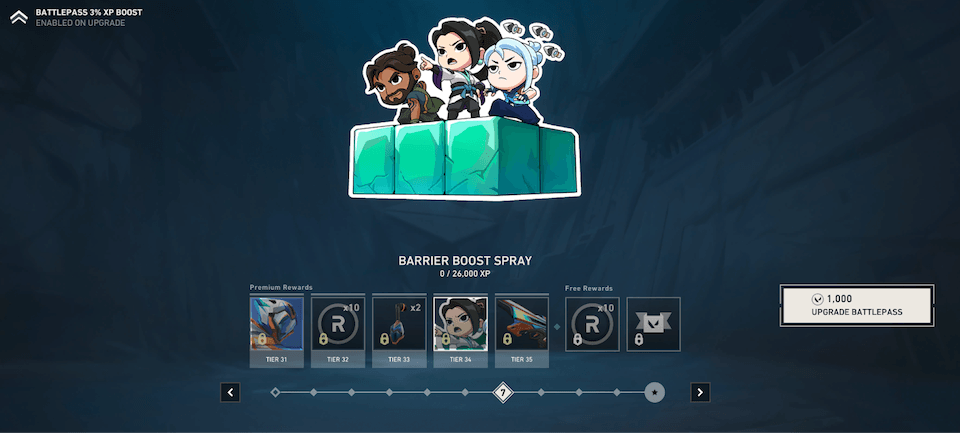 O Passe de Batalha agora tem botões de seta para facilitar a seleção entre os capítulos.
