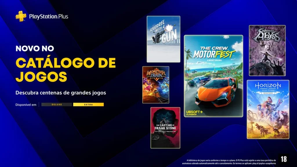 PS Plus de abril traz Horizon Zero Dawn e The Crew Motorfest
