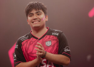 Shyy of KRÜ Esports is seen onstage at VCT Americas Stage 2