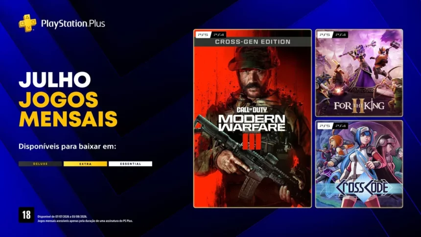 PS Plus julho 2026