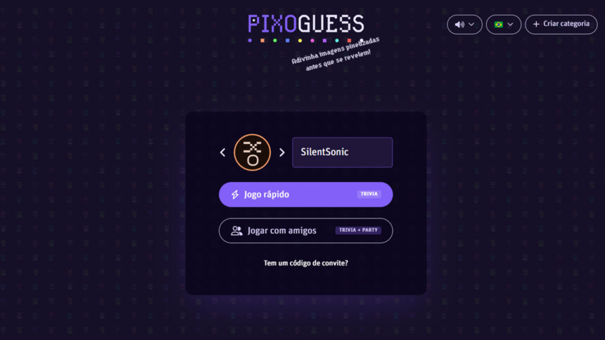 Pixoguess site como jogar