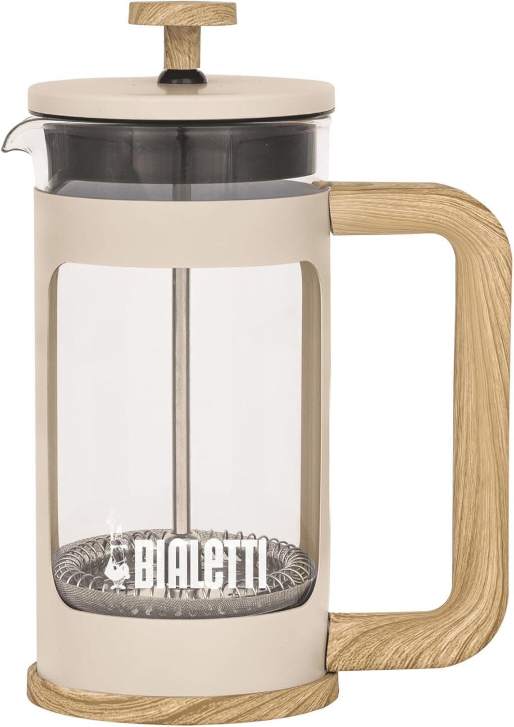 Bialetti prensa de café amadeirada