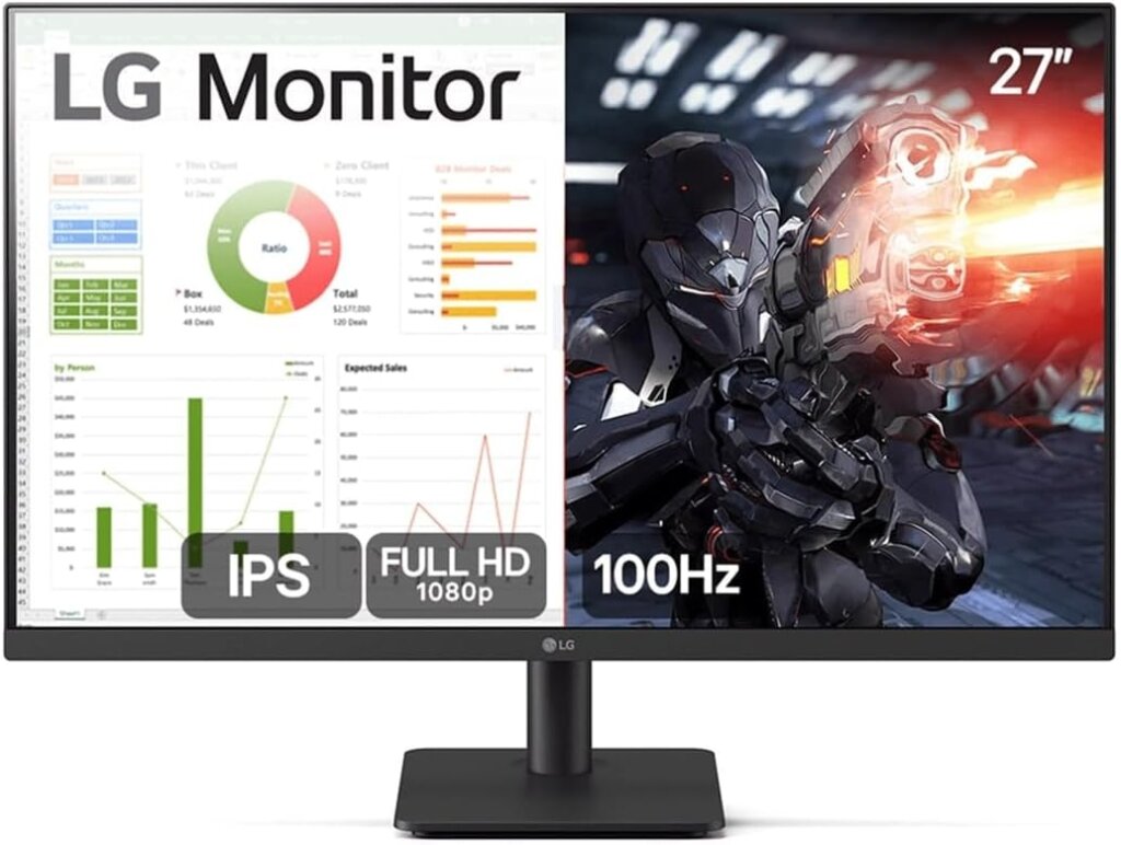 Monitor PC Gamer LG 27” 27MS500 IPS 100Hz Full HD HDMI 2x
