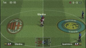 Milan x Inter no PES 6