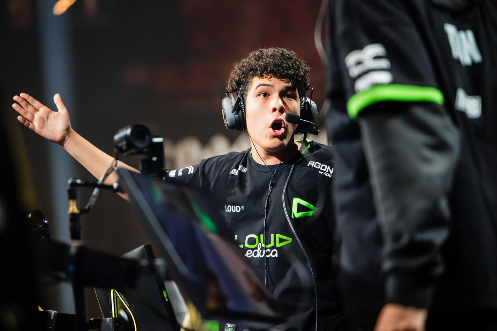 erde of LOUD competes onstage during VALORANT Champions Shanghai