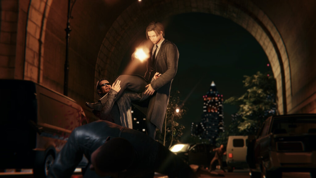 Cena de ação em BLACKWOOD