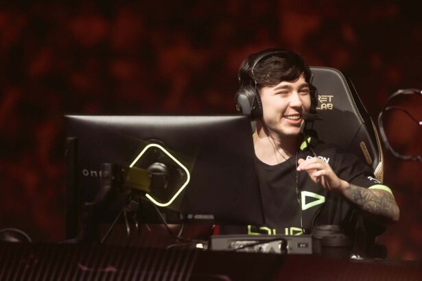 lukxo of LOUD is seen onstage during VALORANT Champions Shanghai Grand Finals