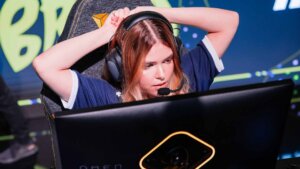 melissa of MIBR GC is seen on stage at the 2026 VALORANT Game Changers
